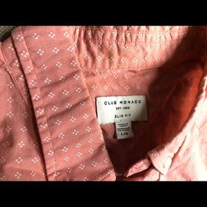 Club Monaco slim fit short sleeve shirt, L